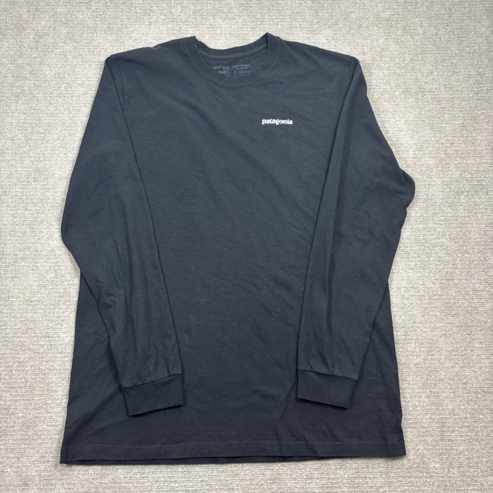 Patagonia Black Long Sleeve Responsibili-Tee Shirt‎ Men's Size Large EUC 39161
